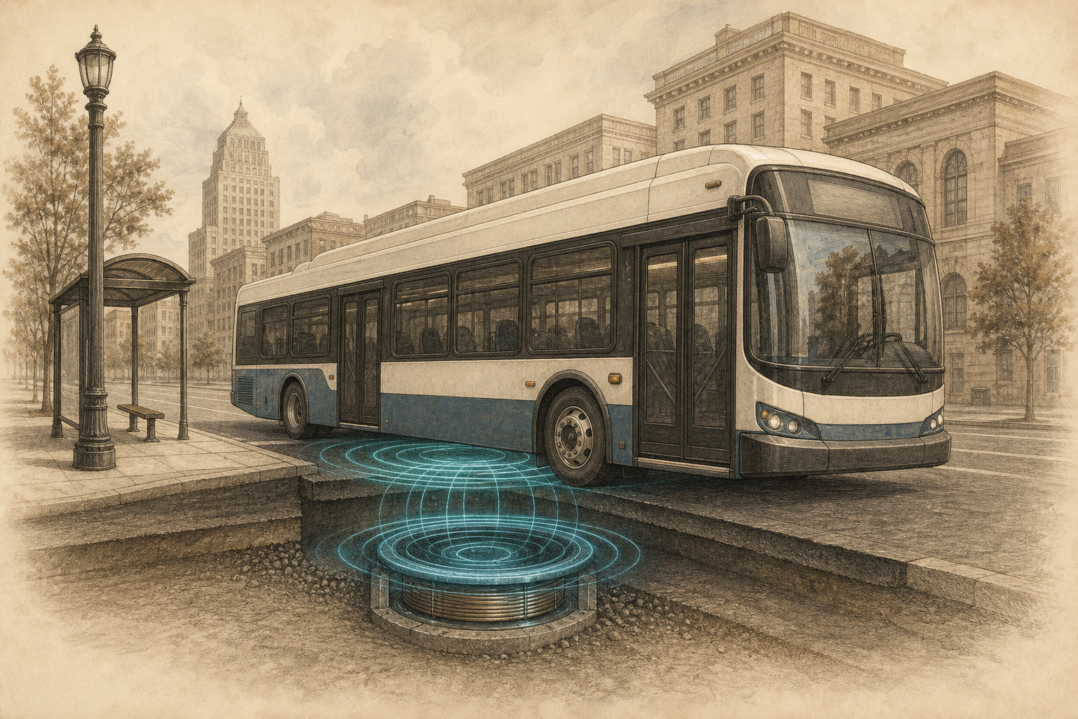 Bus électriques à induction de la CARTA